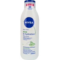 Nivea Aloe & Hydration 72h Nourish Body Lotion 250ml - Ενυδατική Λοσιόν Σώματος για 72ωρη Θρέψη με Φυσική Αλόη & Περισσότερο Υαλουρονικό για Κανονικές, Ξηρές Επιδερμίδες