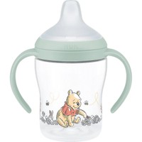 Nuk Perfect Match Learner Bottle 6m+ 150ml - Πράσινο Winnie the Pooh - Εκπαιδευτικό Βρεφικό Ποτηράκι με Εργονομικές Αντιολισθητικές Λαβές & Φαρδύ Χείλος
