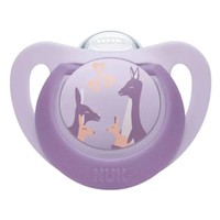 Nuk First Choice Silicone Soother 18-36m 1 Τεμάχιο - Λιλά - Μωβ  - Ορθοδοντική Πιπίλα Σιλικόνης με Θήκη