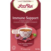 Yogi Tea Immune Support Ayurvedic Blend 17 Teabags (17 Φακελάκια x 1.8g) - Τσάι Ενίσχυσης του Ανοσοποιητικού με Μούρα, Εχινάκια & Βασιλικό