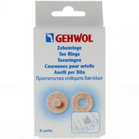 Gehwol Toe Ring 9 Τεμάχια - Στρογγυλά Προστατευτικά Επιθέματα Δακτύλων