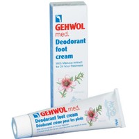 Gehwol Med Deodorant Foot Cream 75ml - Αποσμητική Κρέμα Ποδιών Κατά των Βακτηρίων & Μυκήτων​​​​​​​ 24ωρης Δράσης