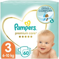 Pampers Premium Care Νο3 (6-10kg) 60 πάνες - 