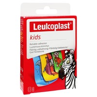 Leukoplast Kids 12 Τεμάχια - Παιδικά Αυτοκόλλητα Επιθέματα Πληγών με Ζωάκια σε 2 Μεγέθη