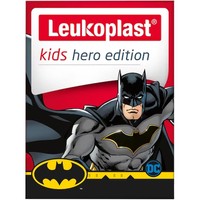 Leukoplast Kids Hero Edition Batman Strips 2 Μεγέθη, 12 Τεμάχια - Παιδικά Αυτοκόλλητα Επιθέματα για Μικροτραυματισμούς με τον Batman