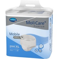 Hartmann MoliCare Premium Mobile Slip 14 Τεμάχια - Extra Large - Διακριτικό Εσώρουχο Slip Ακράτειας με Εργονομικό Σχήμα, Ιδανικό για Αυτοεξυπηρετούμενους Ασθενείς