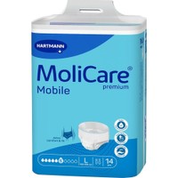 Hartmann MoliCare Premium Mobile Slip 14 Τεμάχια - Large - Διακριτικό Εσώρουχο Slip Ακράτειας με Εργονομικό Σχήμα, Ιδανικό για Αυτοεξυπηρετούμενους Ασθενείς