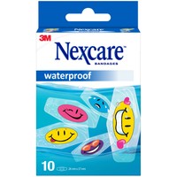 3M Nexcare Bandages Waterproof 26mm x 57mm 10 Τεμάχια - Παιδικά Αδιάβροχα Επιθέματα