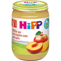 Hipp Bio Apple, Nectarine & Mango Baby Fruit Cream 6m+ 190g - Βιολογική Κρέμα Φρούτων με Μήλο, Νεκταρίνι & Μάνγκο Χωρίς Προσθήκη Ζάχαρης για Βρέφη από τον 6ο Μήνα