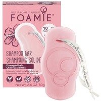 Foamie Hibiskiss Shampoo Bar Intensely Repairs Damaged Hair 80g - Μπάρα Καθαρισμού Μαλλιών με Εκχύλισμα Ιβίσκου για την Αποκατάσταση Κατεστραμμένων Μαλλιών