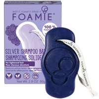 Foamie Silver Linings Shampoo Bar for Blonde & Lightened Hair 1 Τεμάχιο - Μπάρα Καθαρισμού Μαλλιών με Έλαιο Σταφυλιού για Λαμπερό Ξανθό Χωρίς Κιτρινωπούς Τόνους