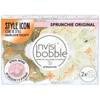 Invisibobble Sprunchie Original Time to Shine Collection Bring on the Night 2 Τεμάχιο - Λαστιχάκια Μαλλιών με Υφασμάτινη Επένδυση για Απόλυτο Κράτημα & Στυλ