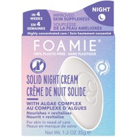 Foamie Solid Face Cream Bar Night Recovery with Algae Complex 35g - Αντιγηραντική Κρέμα Νύχτας Προσώπου σε Μορφή Μπάρας για Ενισχυμένη Επανόρθωση