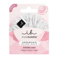 Invisibobble Sprunchie Extra Hold Pure White 1 Τεμάχιο - Λαστιχάκι Μαλλιών με Υφασμάτινη Επένδυση για Απόλυτο Κράτημα & Στυλ σε Λευκό Χρώμα