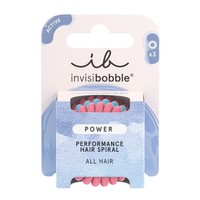 Invisibobble Power Performance Hair Spiral 3 Τεμάχια - Fluffy Rose & Ice - Λαστιχάκια Μαλλιών για Απόλυτο Κράτημα