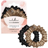 Invisibobble Sprunchie Slim Elegant Style 2 Τεμάχια - True Golden - Λεπτά Λαστιχάκια Μαλλιών για Απαλό Κράτημα