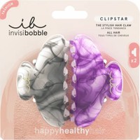 Invisibobble Clipstar The Stylish Hair Claw My Rainboo 2 Τεμάχια - Πλαστικά Κλάμερ για Μαλλιά