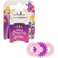 Invisibobble Disney Rapunzel Original Hair Spiral 3 Τεμάχια - Λαστιχάκι Μαλλιών Εμπνευσμένο από Πριγκίπισσες της Disney