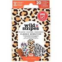 Wild Stripes Classic Sensitive Animal Plasters 20 Τεμάχια - Υποαλλεργικά Αυτοκόλλητα Επιθέματα για την Κάλυψη & Προστασία Μικρών Πληγών Φιλικά με την Επιδερμίδα για Βέλτιστη Επούλωση