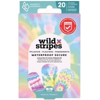 Wild Stripes Waterproof Rainbow Plasters 20 Τεμάχια - Υποαλλεργικά Αυτοκόλλητα Επιθέματα για την Κάλυψη & Προστασία Μικρών Πληγών Φιλικά με την Επιδερμίδα για Βέλτιστη Επούλωση