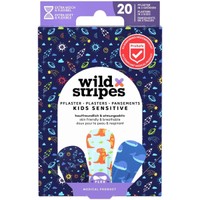 Wild Stripes Kids Space Plasters 20 Τεμάχια - Υποαλλεργικά Αυτοκόλλητα Παιδικά Επιθέματα για την Κάλυψη & Προστασία Μικρών Πληγών Φιλικά με την Επιδερμίδα για Βέλτιστη Επούλωση