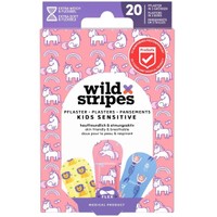 Wild Stripes Kids Fantasy Plasters 20 Τεμάχια - Υποαλλεργικά Αυτοκόλλητα Παιδικά Επιθέματα για την Κάλυψη & Προστασία Μικρών Πληγών Φιλικά με την Επιδερμίδα για Βέλτιστη Επούλωση