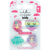 Invisibobble Clipstar Kids Mermaid Dreams  4 Τεμάχια - Κλιπ Μαλλιών για Παιδιά με Διάφορα Σχέδια