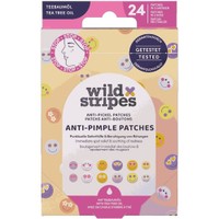 Wild Stripes Smile Stop Anti-Pimple Patches 24 Τεμάχια - Επιθέματα για Κάλυψη & Προστασία του Δέρματος από Ορατά Σπυράκια με Έλαιο Τεϊόδεντρου