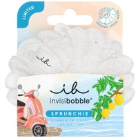 Invisibobble Sprunchie Blanco Bliss 1 Τεμάχιο - Λαστιχάκι Μαλλιών για Απόλυτο Κράτημα με Λιγότερα Σημάδια, Λιγότερο Πόνο & Φθορά