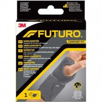 3M Futuro Comfort Fit Wrist Support Γκρι One Size 1 Τεμάχιο, Κωδ 04036 - Ρυθμιζόμενο Περικάρπιο για Καθημερινή Άνεση & Στήριξη