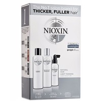 Nioxin Kit System 1 Shampoo 300ml, Conditioner 300ml & Treatment 100ml - Αγωγή Τριχόπτωσης για Ελαφρώς Αραιωμένα Φυσικά Μαλλιά