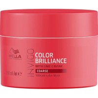 Wella Professionals Invigo Color Brilliance Vibrant Color Mask with Lime Caviar Coarse Coloured Hair 150ml - Μάσκα για Βελτίωση της Ζωντάνιας του Χρώματος σε Βαμμένα Δύσκολα - Σκληρά Μαλλιά