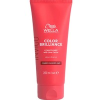 Wella Professionals Invigo Color Brilliance Conditioner With Lime Caviar Coarse Coloured Hair 200ml - Μαλακτική Κρέμα για Βελτίωση της Ζωντάνιας του Χρώματος σε Βαμμένα Δύσκολα - Σκληρά Μαλλιά