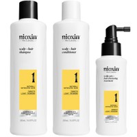 Nioxin Promo Scalp & Hair System 1 Shampoo 150ml & Conditioner 150ml & Treatment Serum 50ml - Σαμπουάν, Μαλακτική Κρέμα & Ορός για Φυσικά Μαλλιά με Ελαφριά Αραίωση