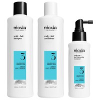 Nioxin Promo Scalp & Hair System 3 Shampoo 150ml & Conditioner 150ml & Treatment Serum 50ml - Σαμπουάν, Μαλακτική Κρέμα & Ορός για Βαμμένα Μαλλιά με Ελαφριά Αραίωση