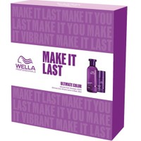 Wella Professionals Promo Ultimate Color Step 1 Shampoo, 250ml & Miracle Leave-In Mask Step 2, 30ml - Σαμπουάν που Διατηρεί το Χρώμα των Μάλλιων Χωρίς Θειϊκά Άλατα & Μάσκα Χωρίς Ξέβγαλμα για Έντονο Χρώμα