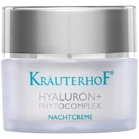 Krauterhof Hyaluron+ Phytocomplex Night Cream 50ml - Ενυδατική Κρέμα Νυκτός Προσώπου, Λαιμού με Υαλουρονικό Οξύ, Κατάλληλη για Ευαίσθητες, Ξηρές Επιδερμίδες