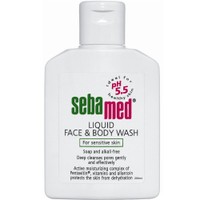 Sebamed Liquid Face & Body Wash - 200ml - Ήπιο καθαριστικό Προσώπου Σώματος για Ευαίσθητη & Προβληματική Επιδερμίδα