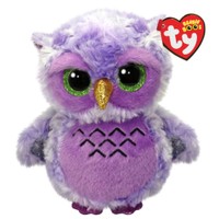 Ty Beanie Babies Owlivia Plushie 1 Τεμάχιο - Λούτρινο Παιδικό Παιχνίδι Μώβ Κουκουβάγια