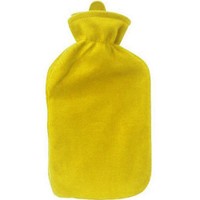 Alfacare Andromeda Hot Water Bottle Fleece Κίτρινο 2Lt, 1 Τεμάχιο - Πλαστική Θερμοφόρα Νερού με Fleece Κάλυμμα