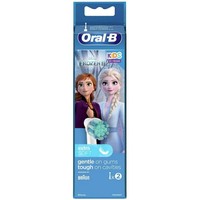 Oral-B Kids Frozen II Electric Toothbrush Replacement Heads Extra Soft 2 Τεμάχια - Ανταλλακτικές Κεφαλές Παιδικής Ηλεκτρικής Οδοντόβουρτσας με Πολύ Μαλακές Ίνες & Χαρακτήρες της Ταινίας Frozen II