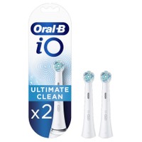 Oral-B iO Ultimate Clean Brush Heads 2 Τεμάχια - Ανταλλακτικές Κεφαλές Βουρτσίσματος για Επαγγελματικό Καθαρισμό Ανάμεσα στα Δόντια