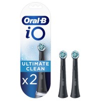 Oral-B iO Ultimate Clean Brush Heads Black 2 Τεμάχια - Ανταλλακτικές Κεφαλές Βουρτσίσματος σε Μαύρο Χρώμα, για Επαγγελματικό Καθαρισμό Ανάμεσα στα Δόντια
