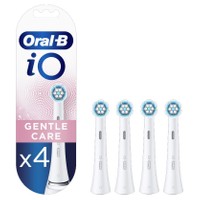 Oral-B iO Gentle Care Brush Heads 4 Τεμάχια - Ανταλλακτικές Κεφαλές Βουρτσίσματος για Απαλό & Επαγγελματικό Καθαρισμό των Ευαίσθητων Δοντιών & Ούλων