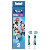 Oral-B Kids Mickey Extra Soft 3 Years+, 2 Τεμάχια - Ανταλλακτικές Κεφαλές Παιδικής Ηλεκτρικής Οδοντόβουρτσας με Πολύ Μαλακές Ίνες