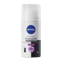 Nivea Deo Black & White Clear Invisible Spray Travel Size 35ml - Γυναικείο Αποσμητικό Κατά των Λευκών Σημαδιών