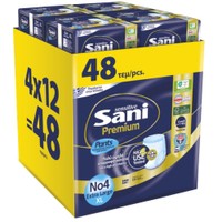Sani Sensitive Promo Premium Pants No4 Extra Large 48 Τεμάχια (4x12) - Ελαστικά, Απορροφητικά Εσώρουχα Ακράτειας μιας Χρήσης