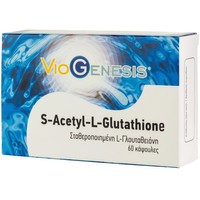 Viogenesis S-Acetyl-L-Glutathione 60caps - Συμπλήρωμα Διατροφής για Ενέργεια & Αποτοξίνωση
