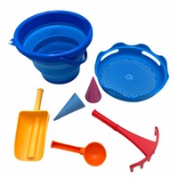 CompacToys 7 in 1 Sand Toys Blue Κωδ. 71021 - Πλήρες Σετ Παιχνιδιών Άμμου για Αγόρια
