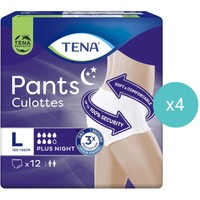 Σετ Tena Pants Plus Night Unisex 48 Τεμάχια - Large 100-135cm - Απορροφητικά Εσώρουχα για Βαριά Μορφή Ακράτειας